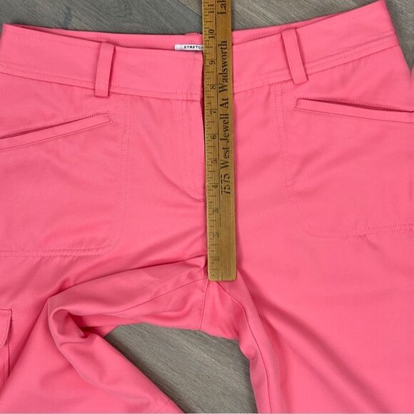 Izod Golf Nylon Bermuda Shorts Coral Pink 6 - Picture 10 of 10